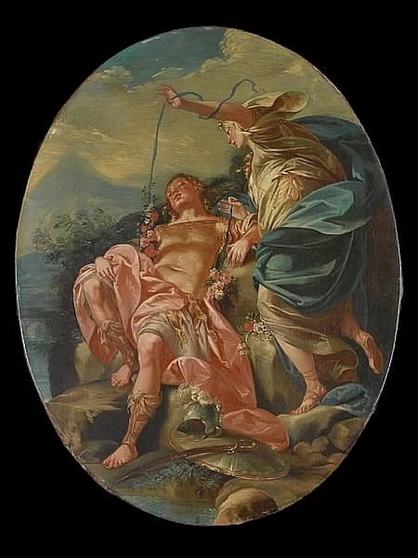 Armida e il dormiente Rinaldo - attribuito
